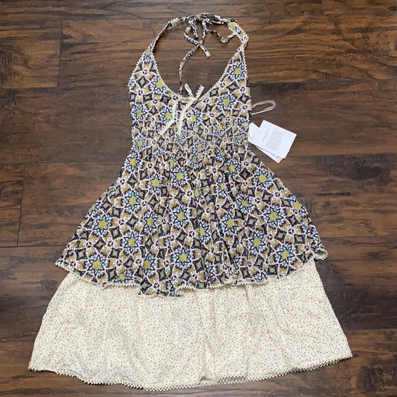 Jovovich-Hawk Dresses & Skirts - Jovovich~Hawk boho halter top tiered sundress NWT S